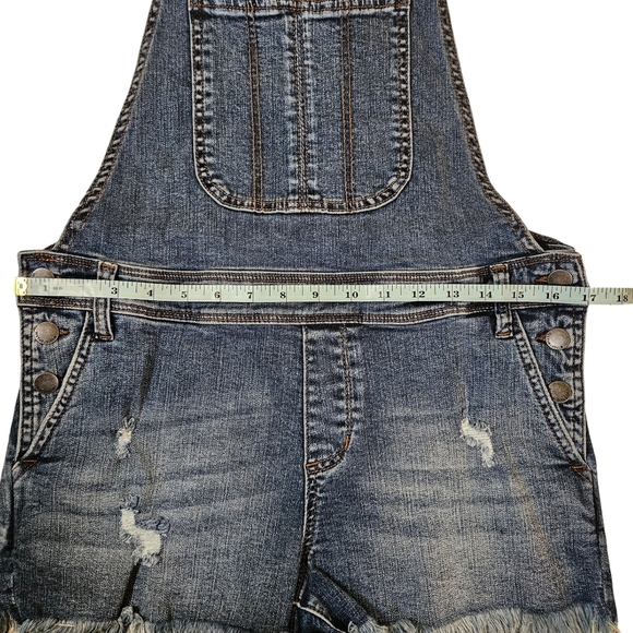 See Thru Soul, Short Denim Overalls, Size 27 Boyfriend Shortall - Picture 8 of 10